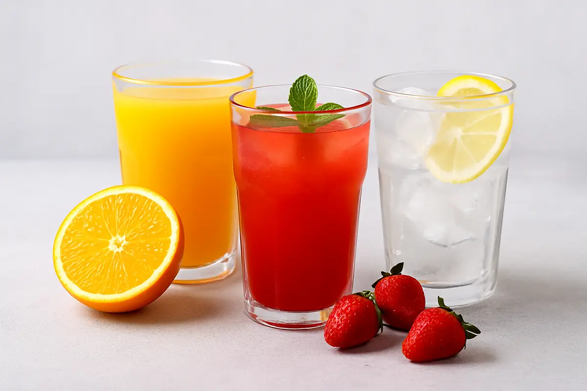 Mixed fruit drinks